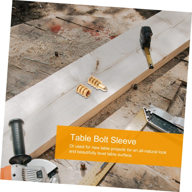 Zerodeko 20pcs Table Leaf Dowel Pin Connectors Zinc Alloy Bolt