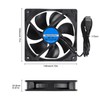 QCCAN 2Pcs 120mm USB Fan 5V Brushless Cooling Fan, 2000