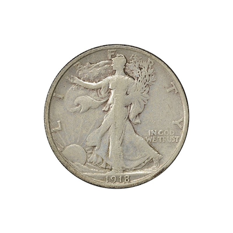 1918-S Walking Liberty Half Dollar Choice F Uncertified
