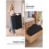 IEGrow Laundry Hamper with Lid, 110L Laundry Basket with Bag,Black
