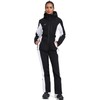YEEFINE Women's Ski Suit One Piece Jumpsuits Snowsuits Waterproof Snowboard