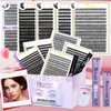 Mixed Length False Eyelashes with Bond and Seal & Remover