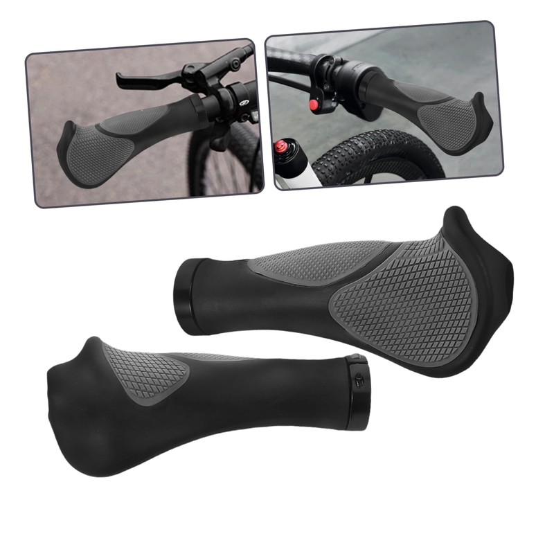Sosoport 4pcs Non Slip Bike Handlebar Grips for Mountain Bullhorn