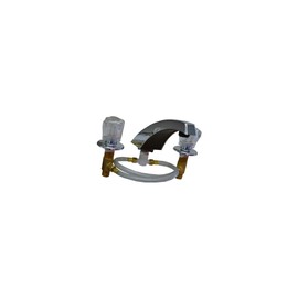 United States Hardware Tub Faucet, Polished Finish, Spread Mounting, #P030N