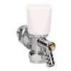 TC Angled Radiator Lockshield Valve with Drain Off 15mm x