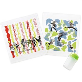 Kaneno Towel, Made in Japan, Towel with Case, Set of 2, Antibacterial, Ultraman Show, Approx. 11.4 x 12.6 inches (29 x 32 cm), Hand Towel, Senshu, Gift