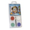 Eulenspiegel 204528 Face Painting Kit Mermaid, Brush & Instructions – 4 Colours