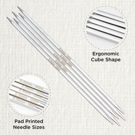 KnitPro Nova Cubics Double Pointed Needles 8" (20cm) | 3.50mm