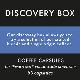 Caffè Nero - Discovery Box - Nespresso Compatible Capsules - Gift Set (Pack of 6, 60 Coffee Pods in Total)