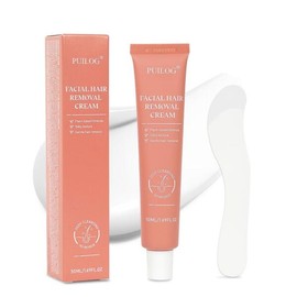 여성 페이셜 제모 크림 얼굴 윗입술 턱 헤어 리무버 무통 및 민감성 순한 포뮬러 Painless Facial Hair Remover Cream for Women, Upper Lip, Chin, Gentle Formula for Sensitive Skin