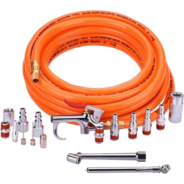 Unbranded Air Compressor Kit 3/8 Inch X 25 FT Hose