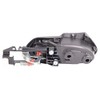 TRQ Left Interior Door Handle Gray Housing with Silver Lever