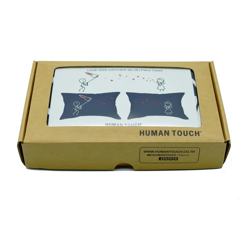 Human Touch, Kiss Catcher Romantic His & Hers Pillow Cases