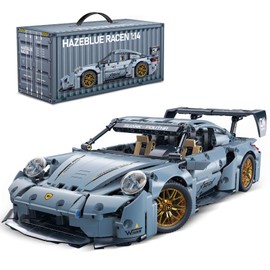 hahaspil Sports Race Car Building Set Kit for Boys & Adults, 1:14 MOC Toys Racing Model Car Kits, Birthday Gift for Boys Kids Age 8-12 12-16