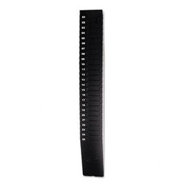 Expandable Time Card Rack, 25-Pocket, Holds 9" Cards, Plastic, Black