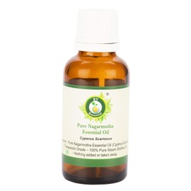 R V Essential Pure Nagarmotha Essential Oil 15ml (0.507oz)- Cyperus Scariosus (100% Pure and Natural Steam Distilled)