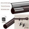 SMODBRODRE Curtain Rods for Window 32 to 62, Brown 5/8