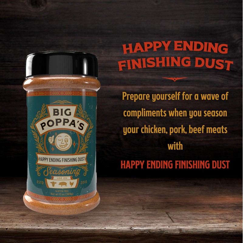 Big Poppa's Happy Ending Finishing Dust Seasoning – Irresistible BBQ
