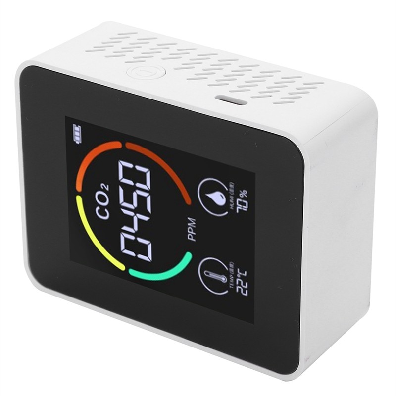 CO2 Detector Carbon Dioxide Gas Concentration Meter Temperature Humidity Measuring