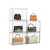 ZLLZUU Purse Organizer for Closet, 5 Pack Clear Acrylic Display