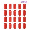 sourcing map Pack of 20 10 mm Protector Rubber End
