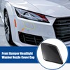 X AUTOHAUX 2 x front bumper headlight washer nozzle cover