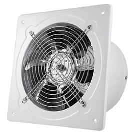 RLOZUI 6 inch Exhaust Fan, 382CFM Wall Mounted Vent Fans, Ventilation Blower for Ceiling Bathroom Attic Window Basement Ventilation Fan, 110V 40W