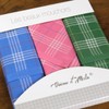 Pack of 3 Ladies Premium 100% Combed Cotton Handkerchiefs 35cm