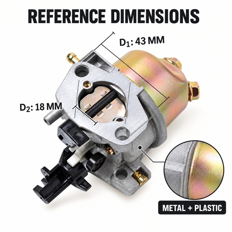 GX160 GX200 Carburetor Replacement Kit for 5.5HP 6.5HP Engines with