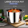 20 QT Stainless Steel Large Stock Pot, LIANYU Heavy Stockpot