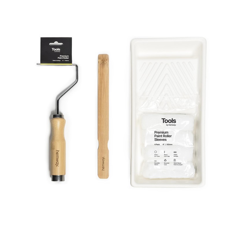Hemway Premium Decorating Tools Bamboo Paint Roller Kit Set |