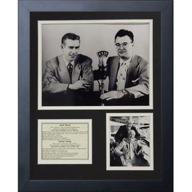 Legends Never Die "Jack Buck and Harry Caray Framed Photo Collage, 11 x 14-Inch