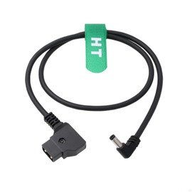 HangTon D-tap to DC Barrel 5.5 2.1mm Right Angle Power Cable for SmallHD 702 Atomos Ninja Shogun Inferno Flame LILLIPUT Monitor V-Mount 60cm
