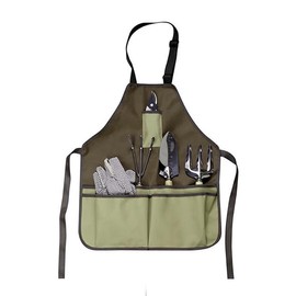 CHENGZI Gardening Apron with Pockets Oxford Cloth
