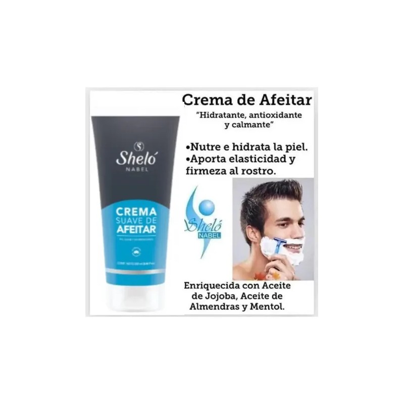 Crema Suave De Afeitar + Crema Depiladora Piel Sensible Shel