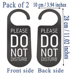CENWA 2 Pcs Please Do Not Disturb Door Hanger Door Sign Home or Office Signs (PLEASE DO NOT DISTURB EU)