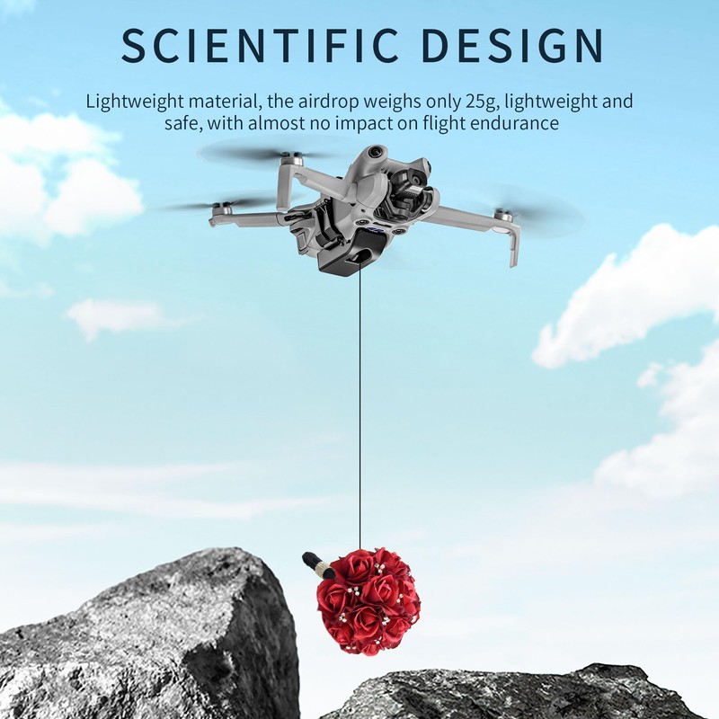 DROXUANK Airdrop System For Dji Mini 4 Pro Drone Accessories,Thrower