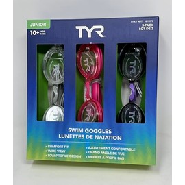 TYR LCWJGCA303ALL Cstc Jr Goggle Set SMK/BLU/GRN OS