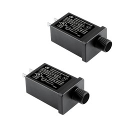 2PCS Replacement Yard Inflatable Adapter 12V Class 2 Power Supply 120VAC 60Hz LED IP44 Waterproof Inflatable Plug Replacement for LED Strip String Light Halloween Christmas Inflatable Decorations