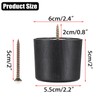 OwnMy 4PCS 2 Inch Plastic Furniture Legs Screw-in Plastic Sofa