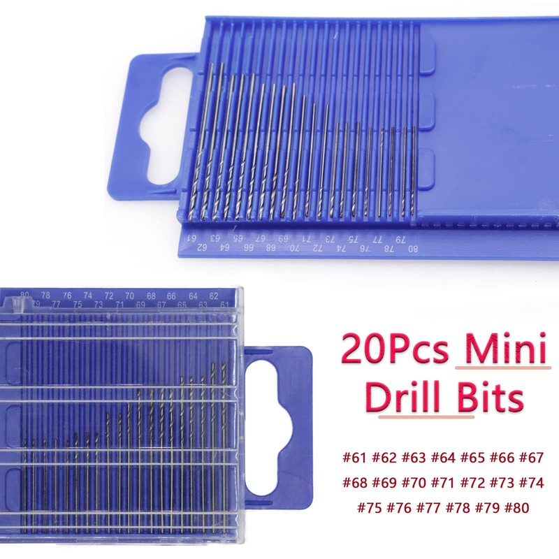 Joyangy 21pcs Metric Micro Drill Bit Set with Mini Pin