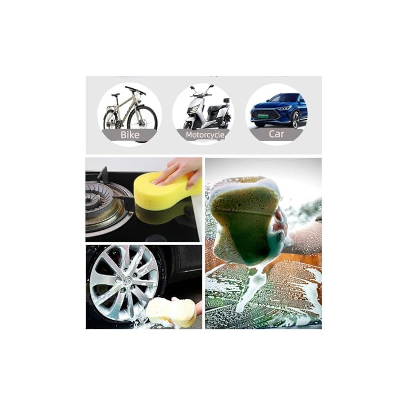 Large Car Cleaning Sponge-Jumbo Sponge Wash Car Sponges Pack of