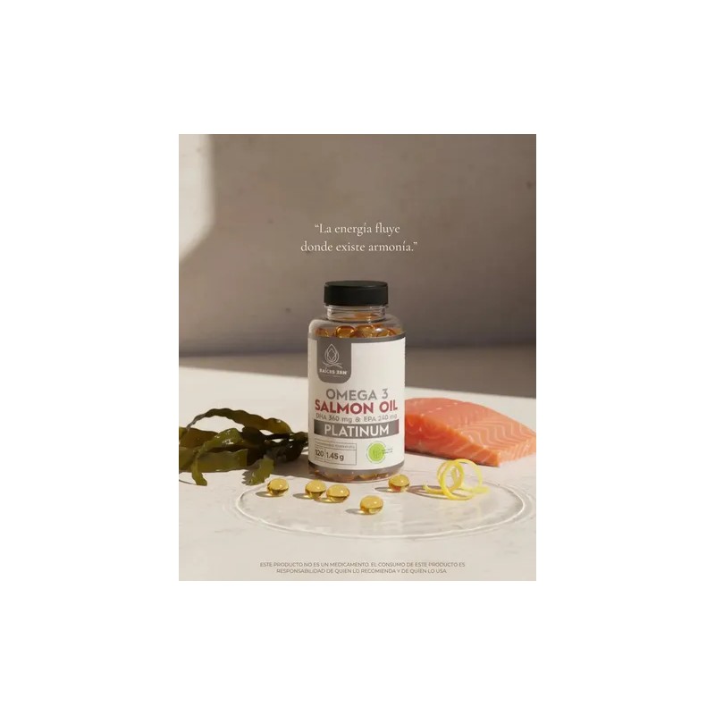 Omega 3 Raíces Zen Platinum 2000mg 120 Cápsulas Sin Sabor