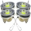 4 Pack Trip Wire on Reusable Reel, Durable Silicon-Coated Line