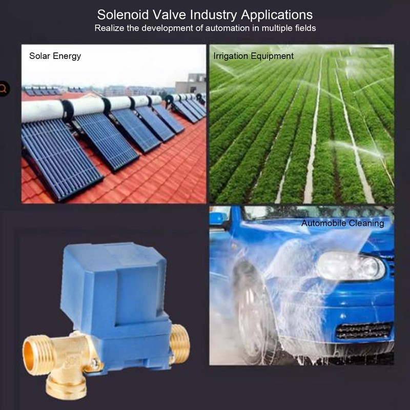 Water Solenoid Valve G1/2 Male Thread ABS Inlet Feed Water