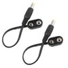 Mr.Power 9V Battery Clip Converter Power Cable Snap Connector 2.1mm