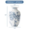 Magclay Blue and White Vase for Home Decor, Ceramic Chinoiserie