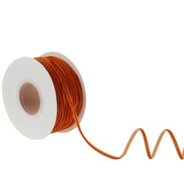 Mayreel Terracotta Velvet Ribbon 1/8" Thin Orange Ribbon Vintage Velvet Ribbon Narrow Burnt Orange Ribbon 1/8" for Wedding Invitations, Crafts, Gift Wrapping, and Party Favour Boxes, 50 Yards Long