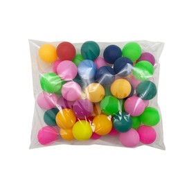 JP Number Ping Pong Balls for Entertainment Commercial Table Tennis Balls Decoration Event Plastic Balls Solid Color 12 Colors Random 50pcs