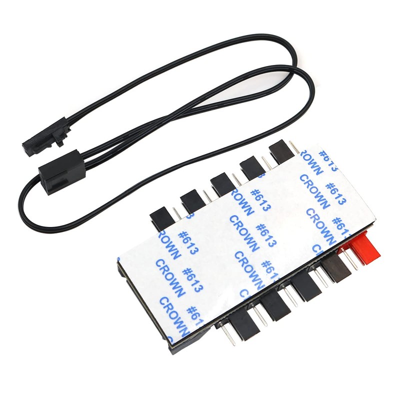 POFET Chassis Fan Hub CPU Cooling | 10 Port 12V
